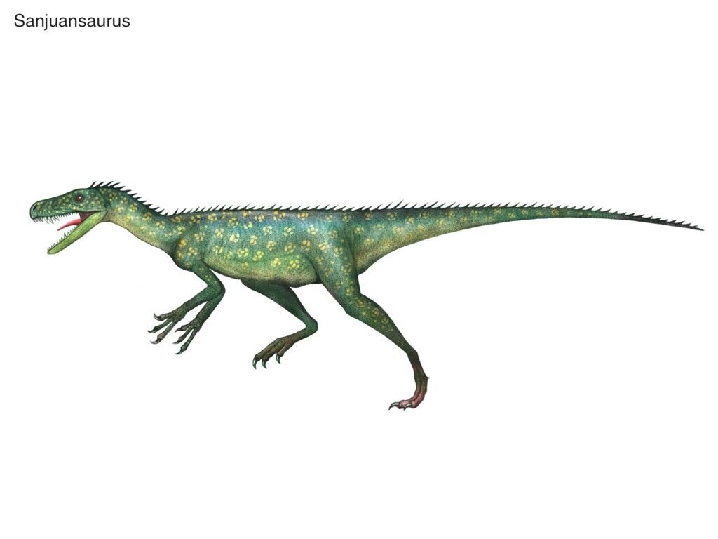 Sanjuansaurus gordilloi вид сбоку