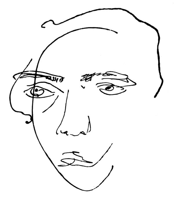 Автопортрет. Велимир Хлебников(1885-1922).