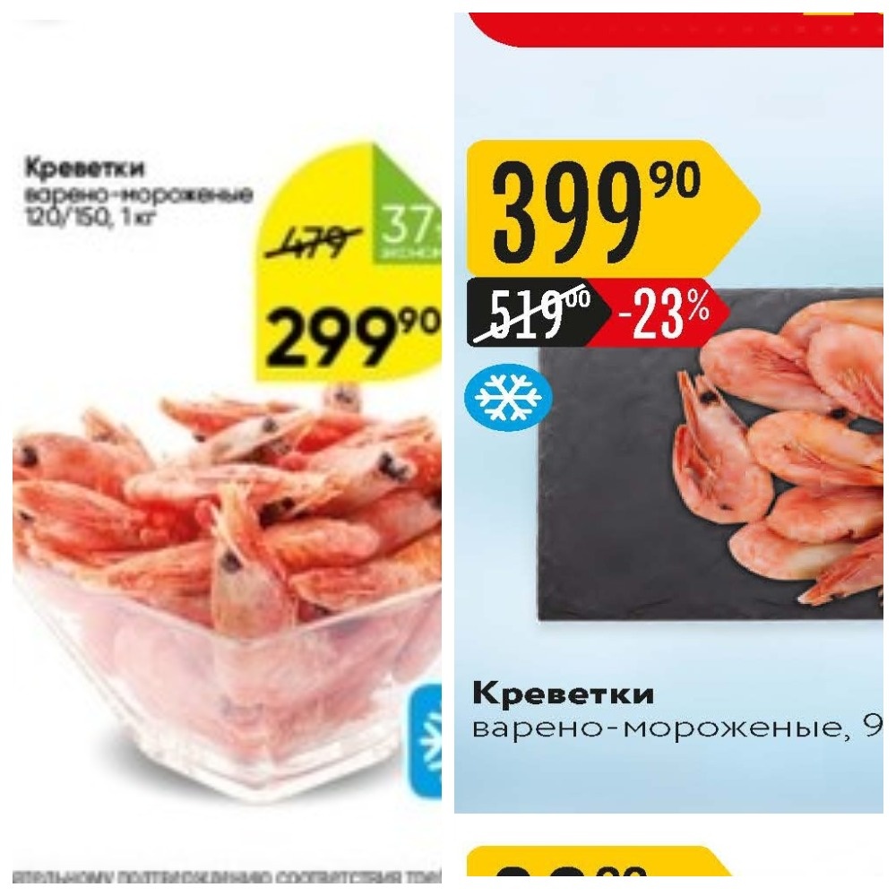 Сравнение цен "Перекресток" и "Карусель" 