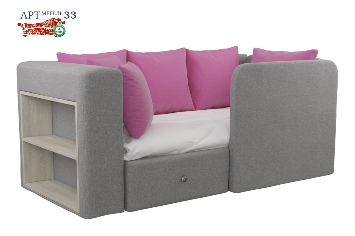 Детский диван Тахта Орнелла Рогожка Китон