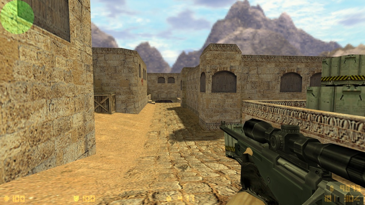 AWP в 1.6 на легендарном de_dust 2