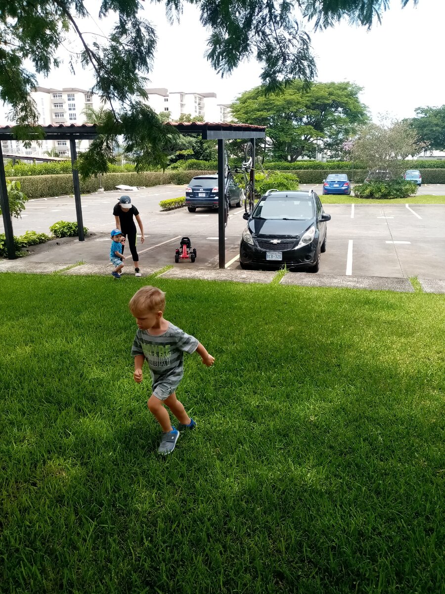 Первая за три месяца совместная прогулка. Надо вспомнить, кто такие дети. 