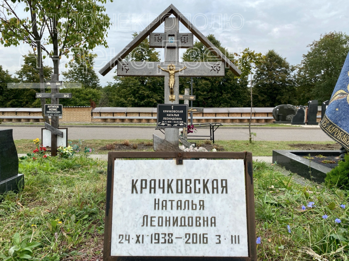 Могила натальи крачковской памятник