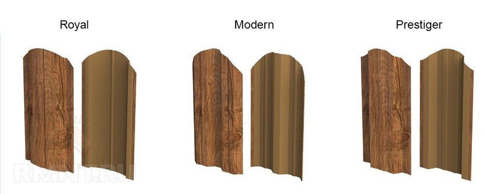 Виды профиля евроштакетника.