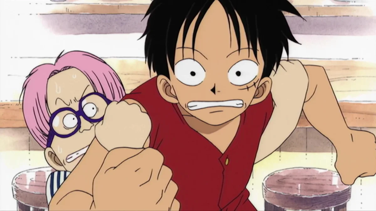 Кадр из 1 эпизода One Piece «I’m Luffy! The man who will become the Pirate King!»