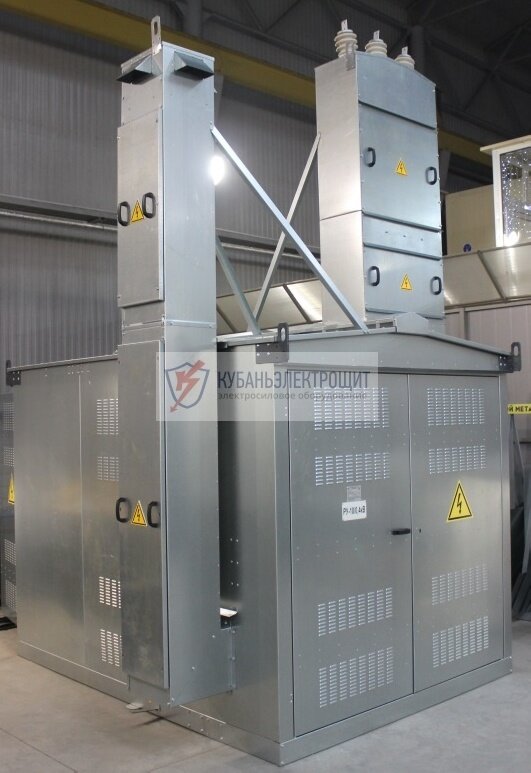 Подстанция КТПН в корпусе из оцинкованной стали. Источник фото: https://www.kesch.ru/catalog/ktpn-otsinkovannye/