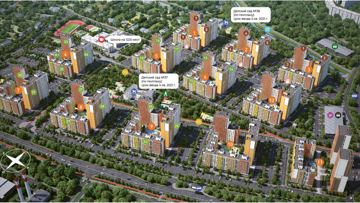 Генплан застройки территории Новой Кузнечихи.