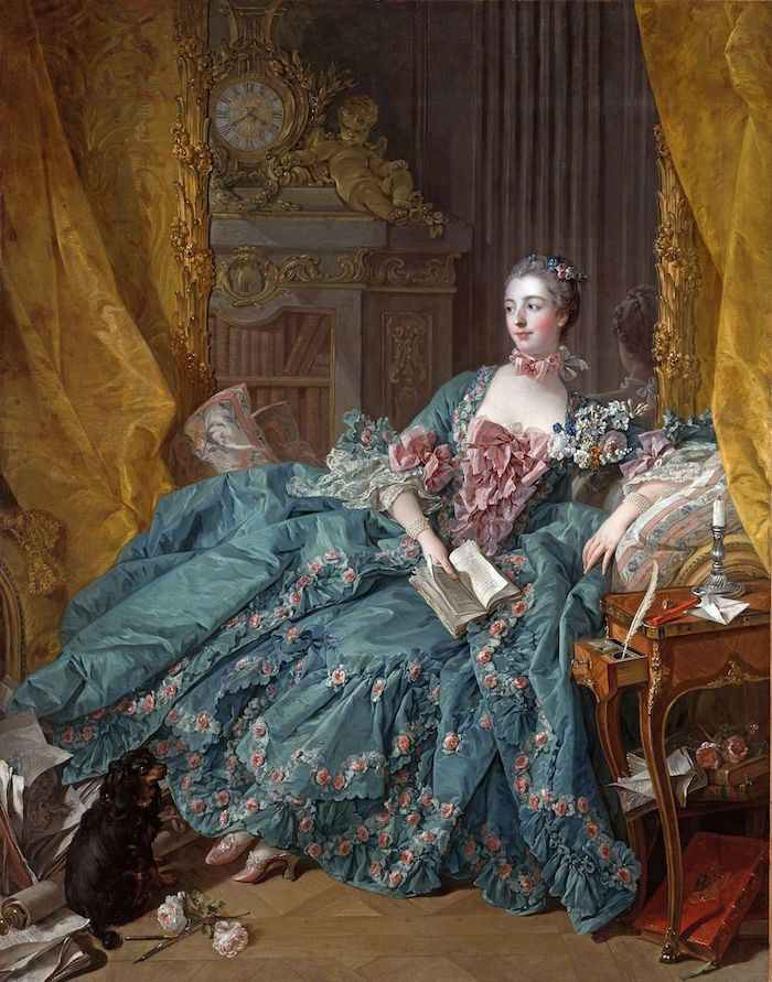 Франсуа Буше, Портрет мадам де Помпадур, 1756 год.