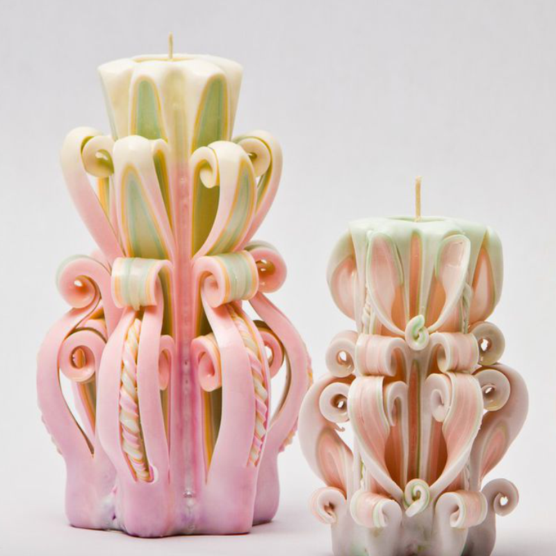 Резные свечи из парафина