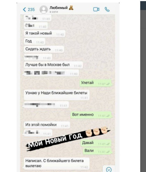 Одна из последних переписок Бузовой и Давы