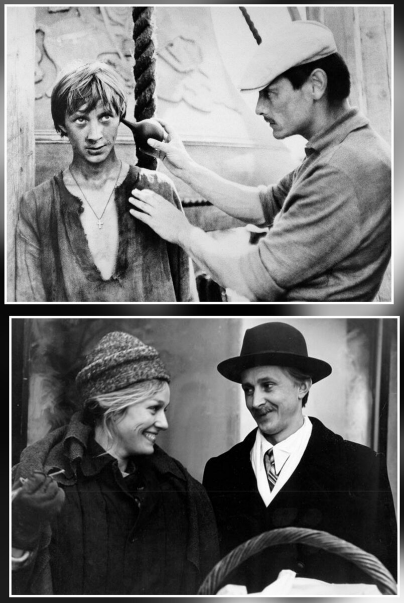 С Тарковским на съемках "Андрея Рублева" и с Андрейченко в "Военно-полевом романе" 