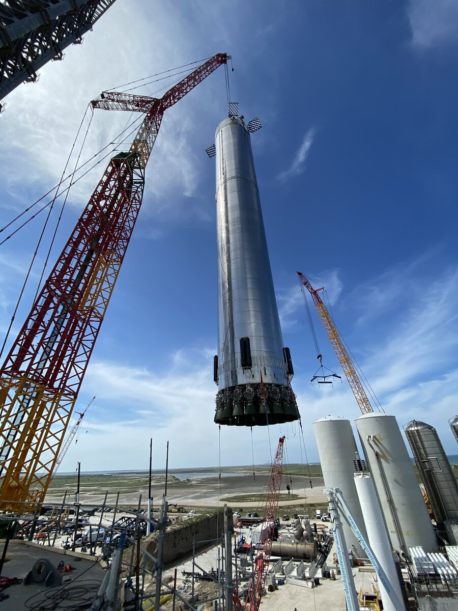 Установка "Бустер-4" на стартовый стол