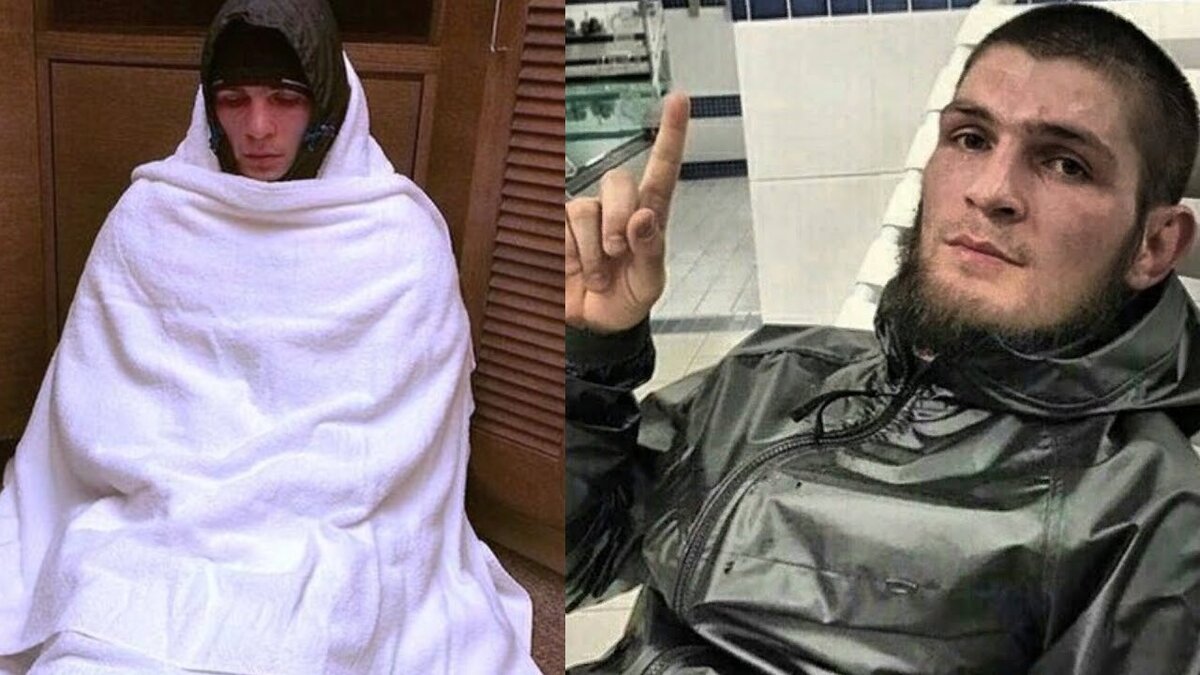 Хабиб Нурмагомедов во время весогонки. 