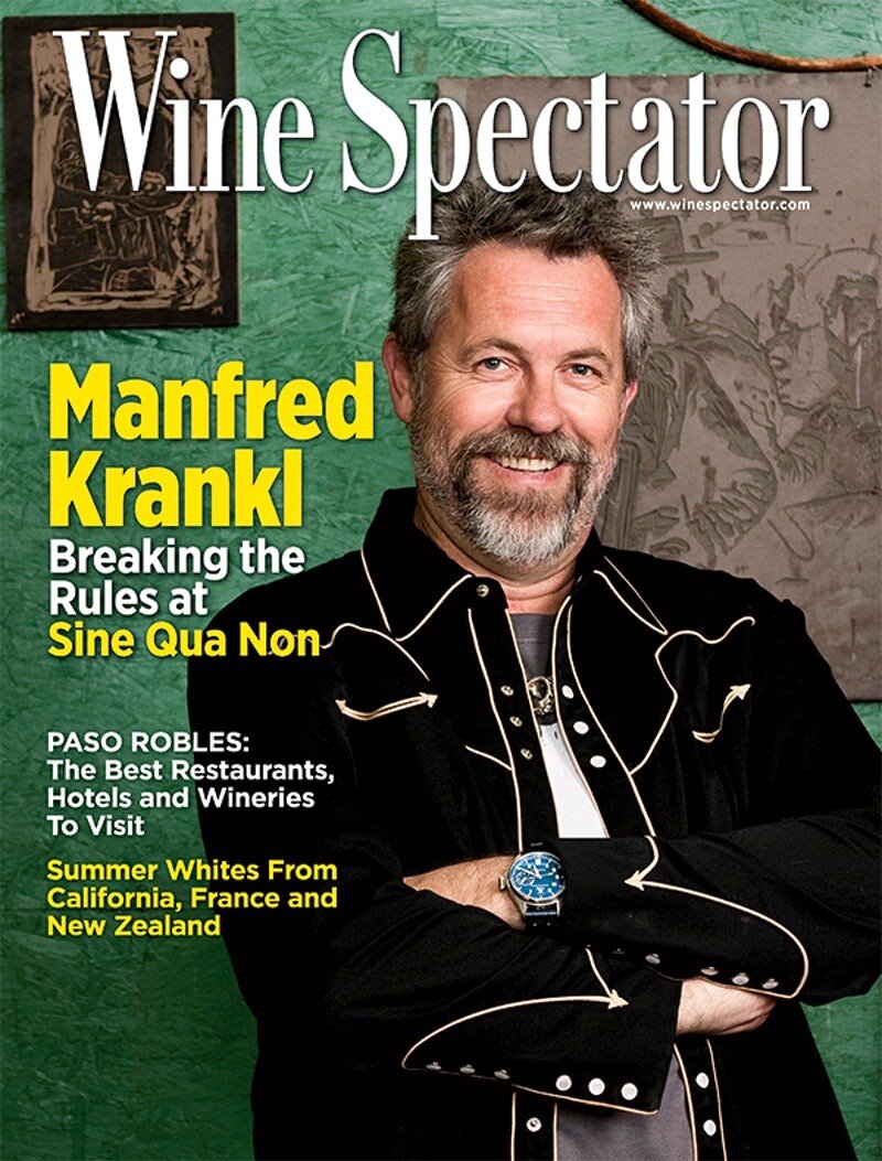 Манфред Кранкл на обложке WS в 2010 году. Фото WineSpectator