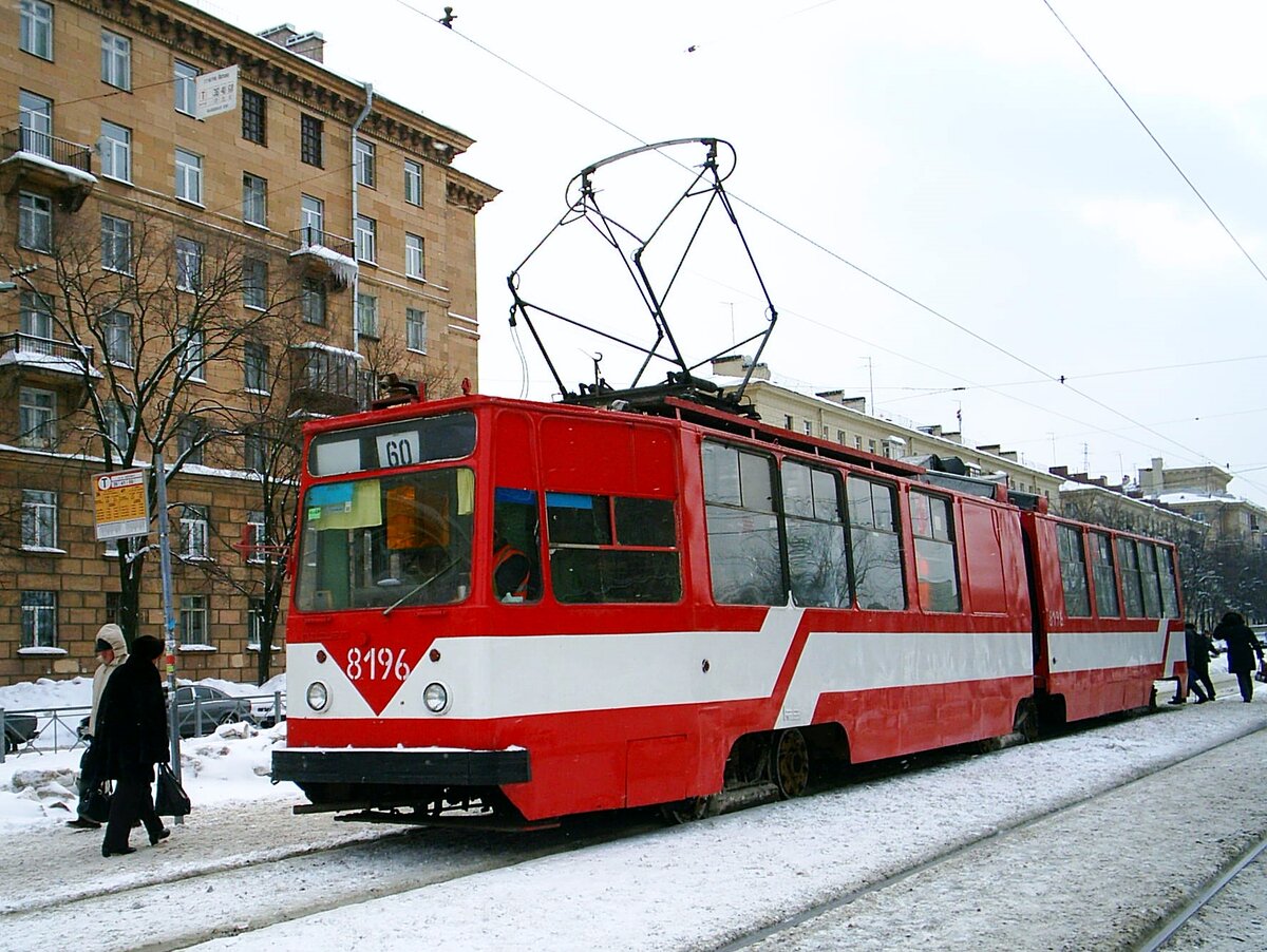 2009 г., г. Санкт-Петербург, Кронштадтская ул., маршрут № 60, вагон ЛВС-86К