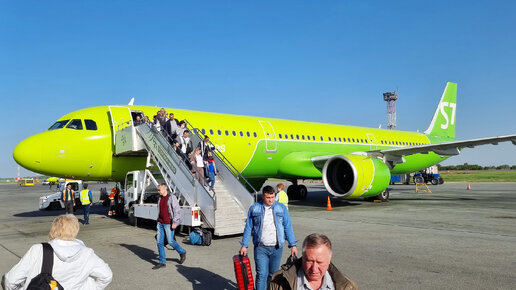 Airbus A321neo а/к S7 Airlines, рейс Якутск - Новосибирск