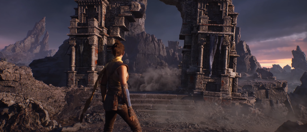 Скриншот из демки от разработчиков движка - Valley of the Ancient.