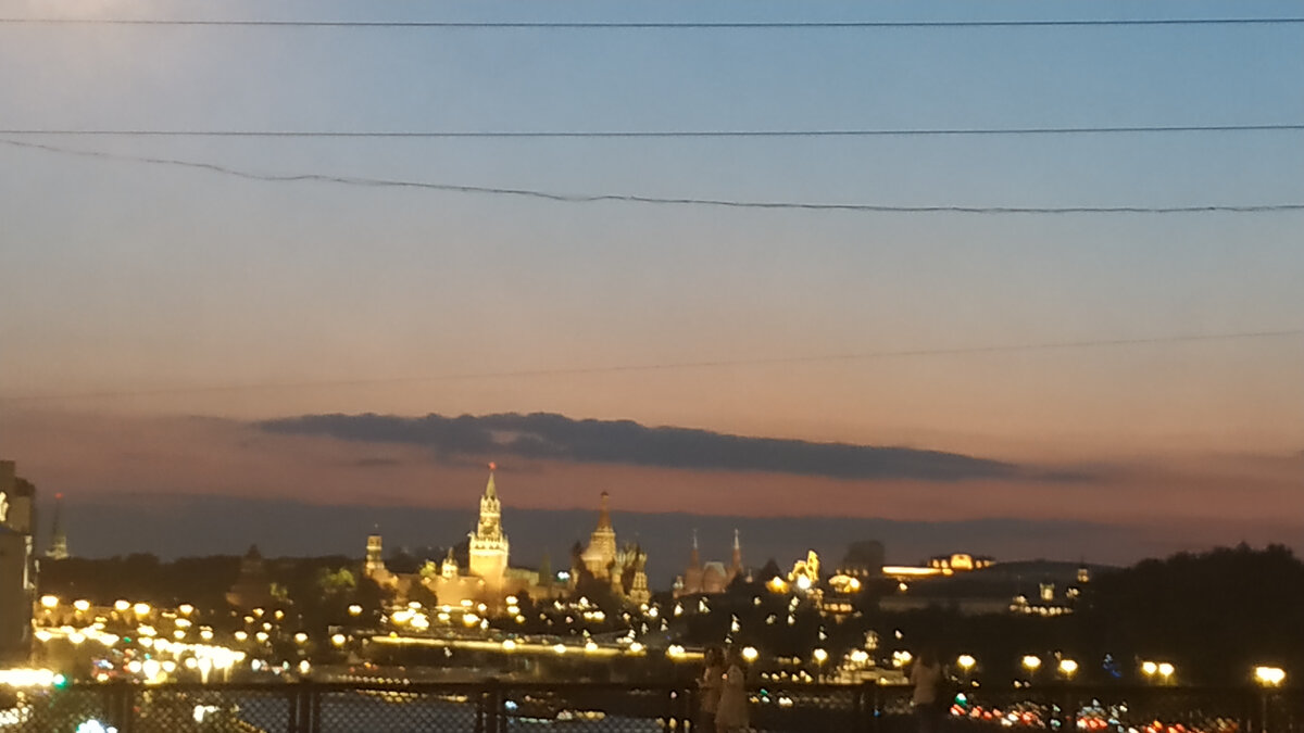 Вид с Большого Устьинского моста на Красную площадь