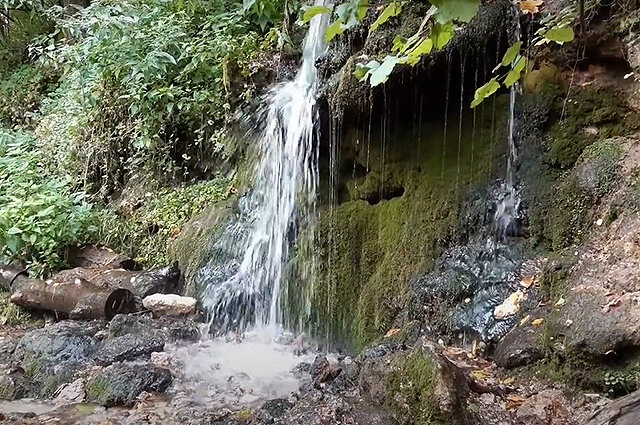    Пущинский водопад. Фото: Кадр YouTube