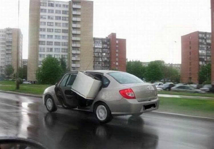 Фотографии смешных и нелепых грузоперевозок.