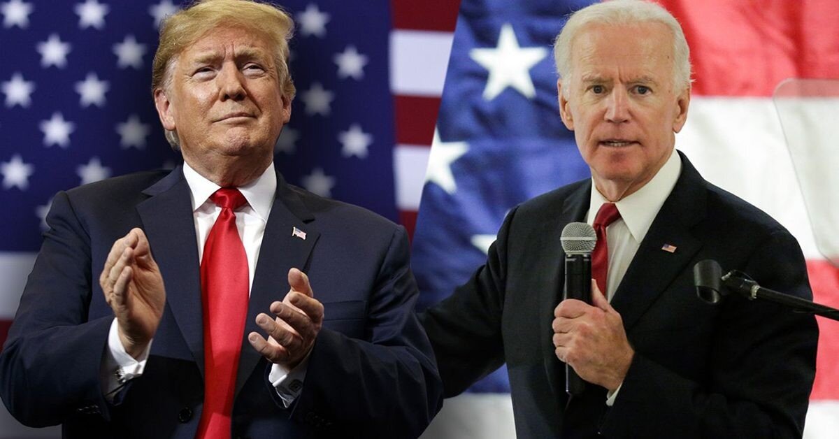 Кандидаты в президенты США Трамп и "сонный Джо" Байден