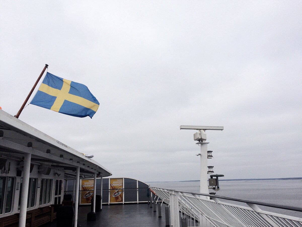 на верхней палубе