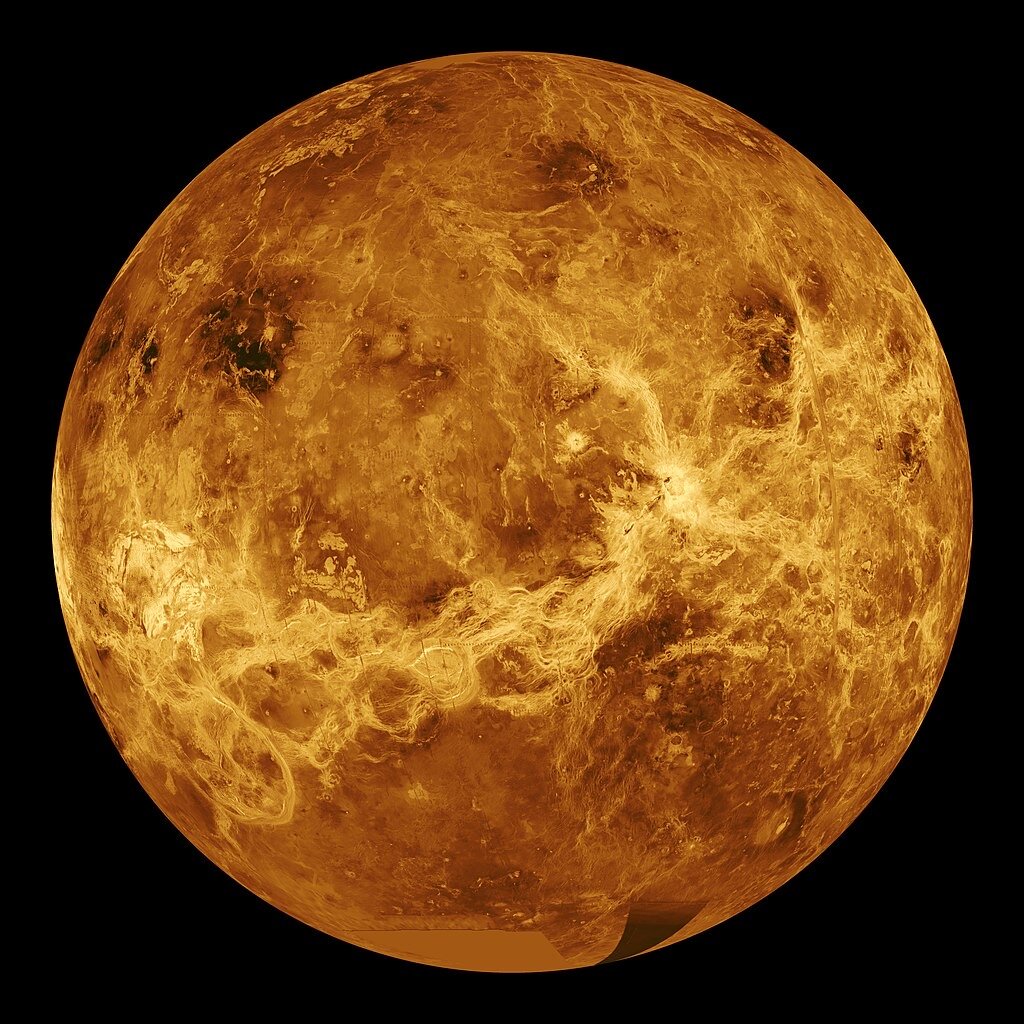 Радиолокационное изображение Венеры. Источник: NASA