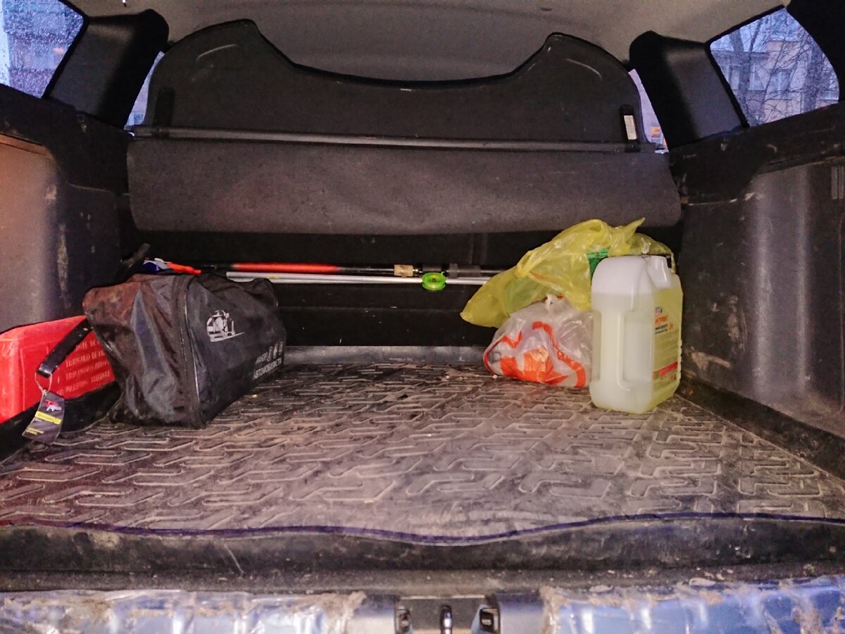 Набор автомобилиста и незамерзайка в багажнике: зима уже скоро как-никак...