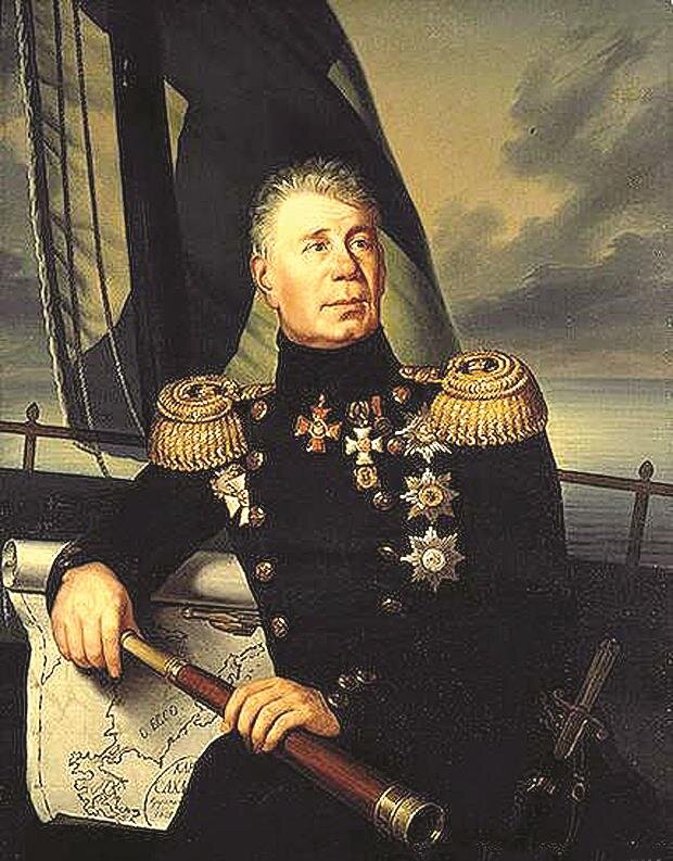 И. Ф. Крузенштерн, адмирал, начальник первой русской кругосветной экспедиции