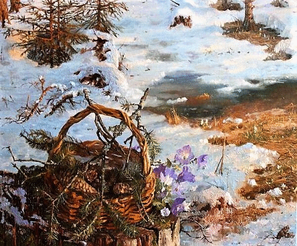 Цикл "Времена года": "Весенний день", "Весна в деревне Залесье"
