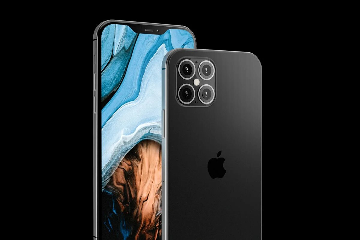 Возможный концепт грядущего iPhone 12  
Источник: https://iPhone media.ua