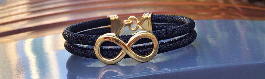 Браслет из кожи ската Jemanta Infinity