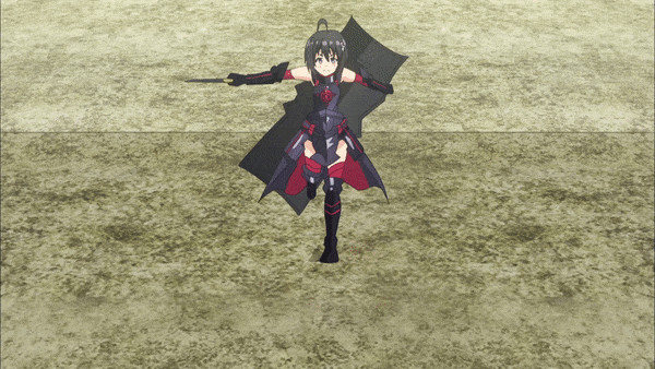 ГИФ'ка из аниме: перебежка тормозной Мэйпл