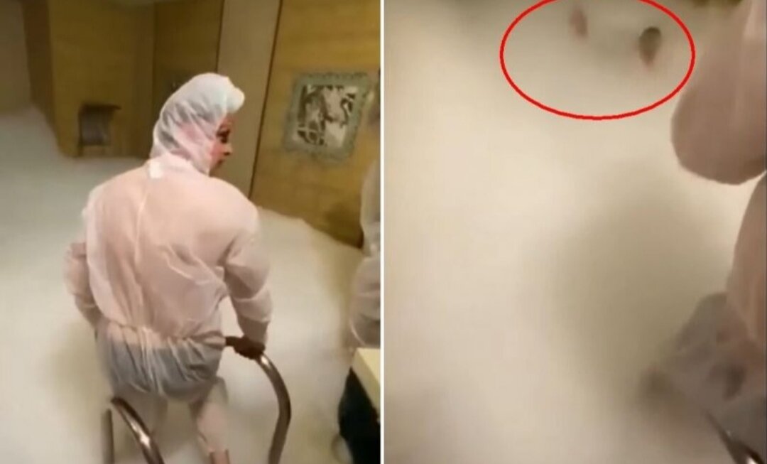 Скриншот из видео девушки. 