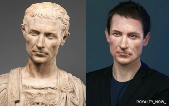 Таким Цезаря представляют в наши дни (Created by Becca Saladin All transformed images © Royalty Now 2020   www.patreon.com/royaltynow)