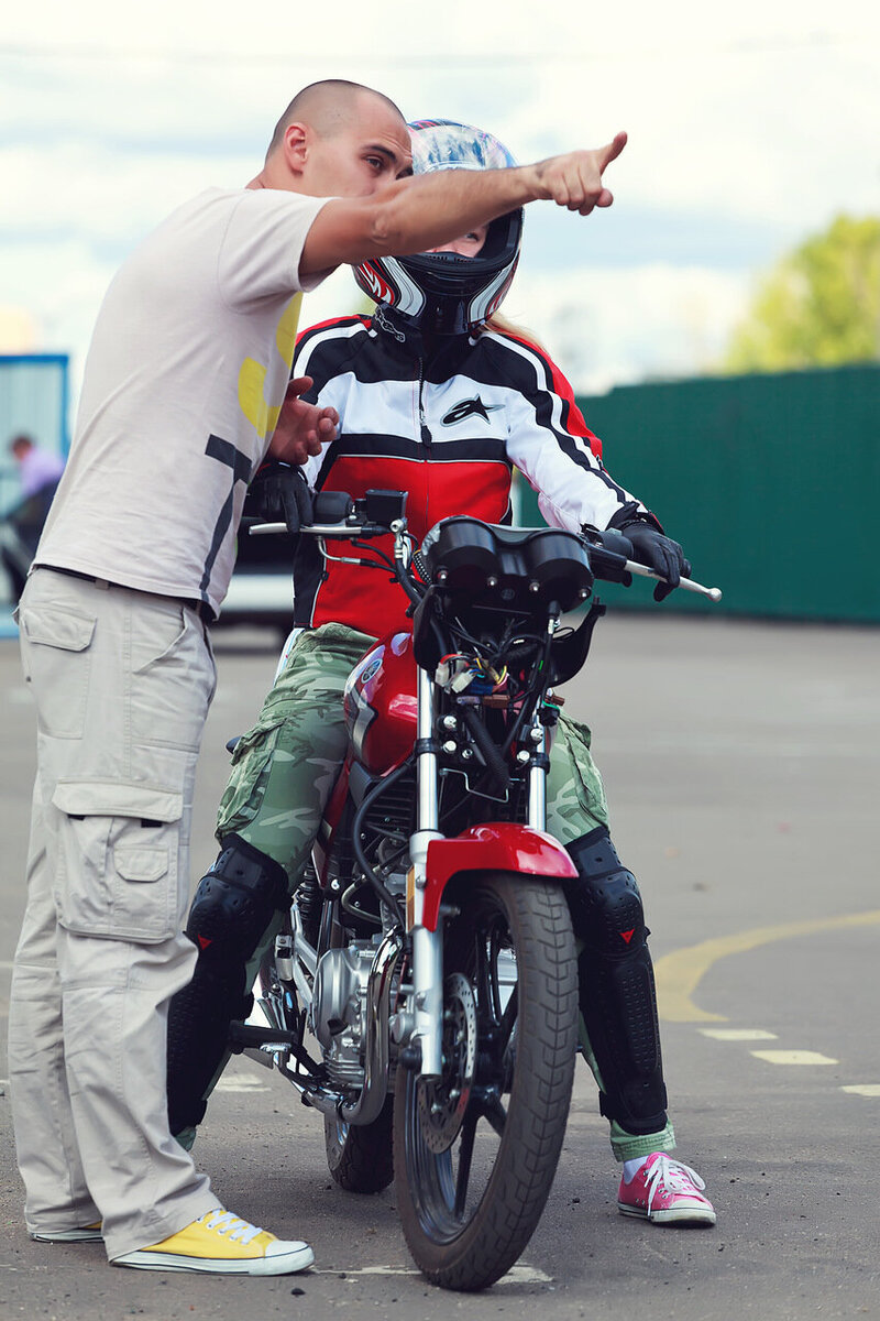 Первое занятие на площадке.