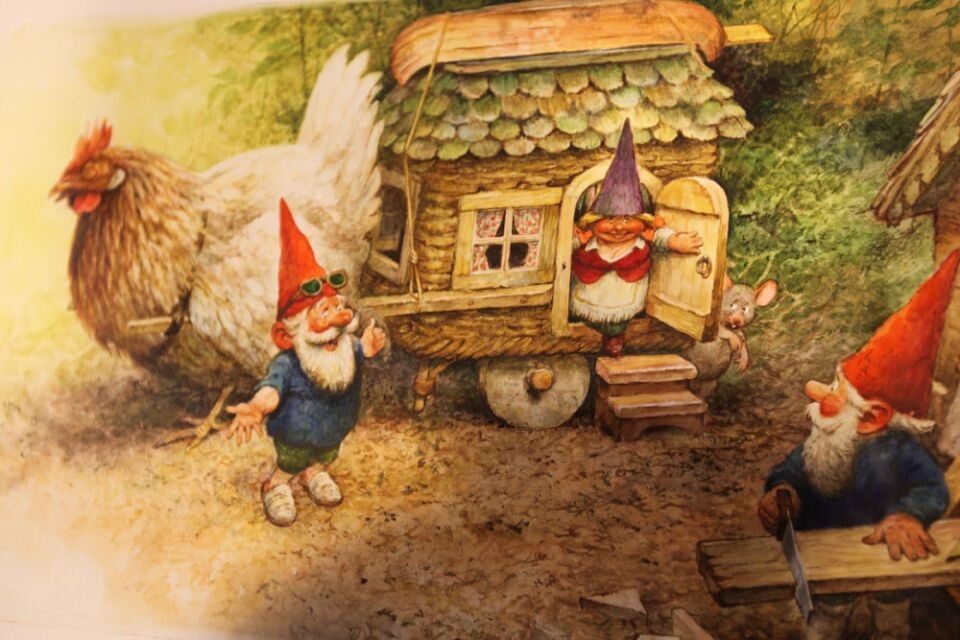 Фото. Художник Rien Poortvliet,  Гномы