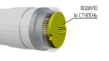 Первая ступень планетарного редуктора