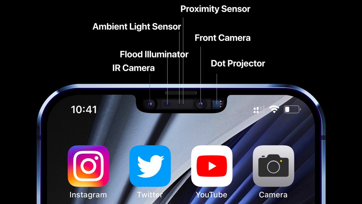 В iPhone 12 изменится схема расположения датчиков в вырезе | Код Дурова |  Дзен