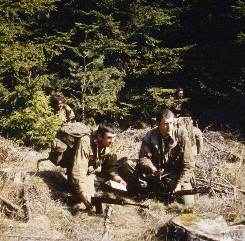 Бойцы 21-го полка САС на учениях в Дании. Июль 1970 года