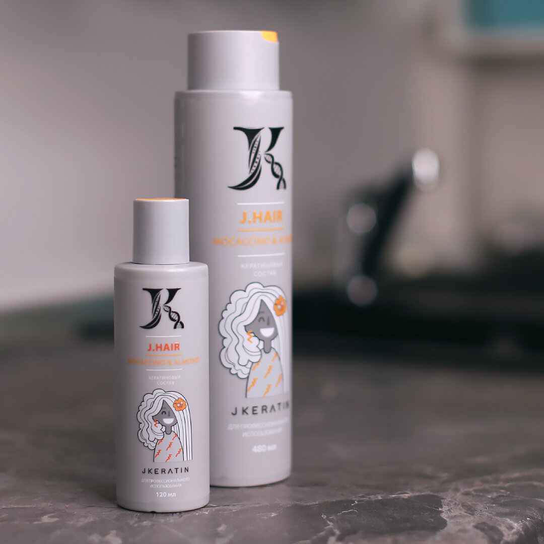 J. Hair представлен в двух объемах: 120 мл и 480 мл.