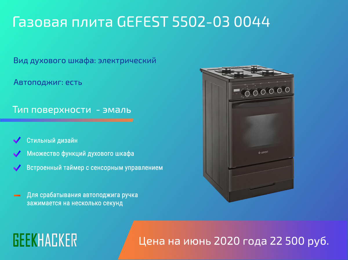 Плита комбинированная Gefest 5502-03 0044 паспорт