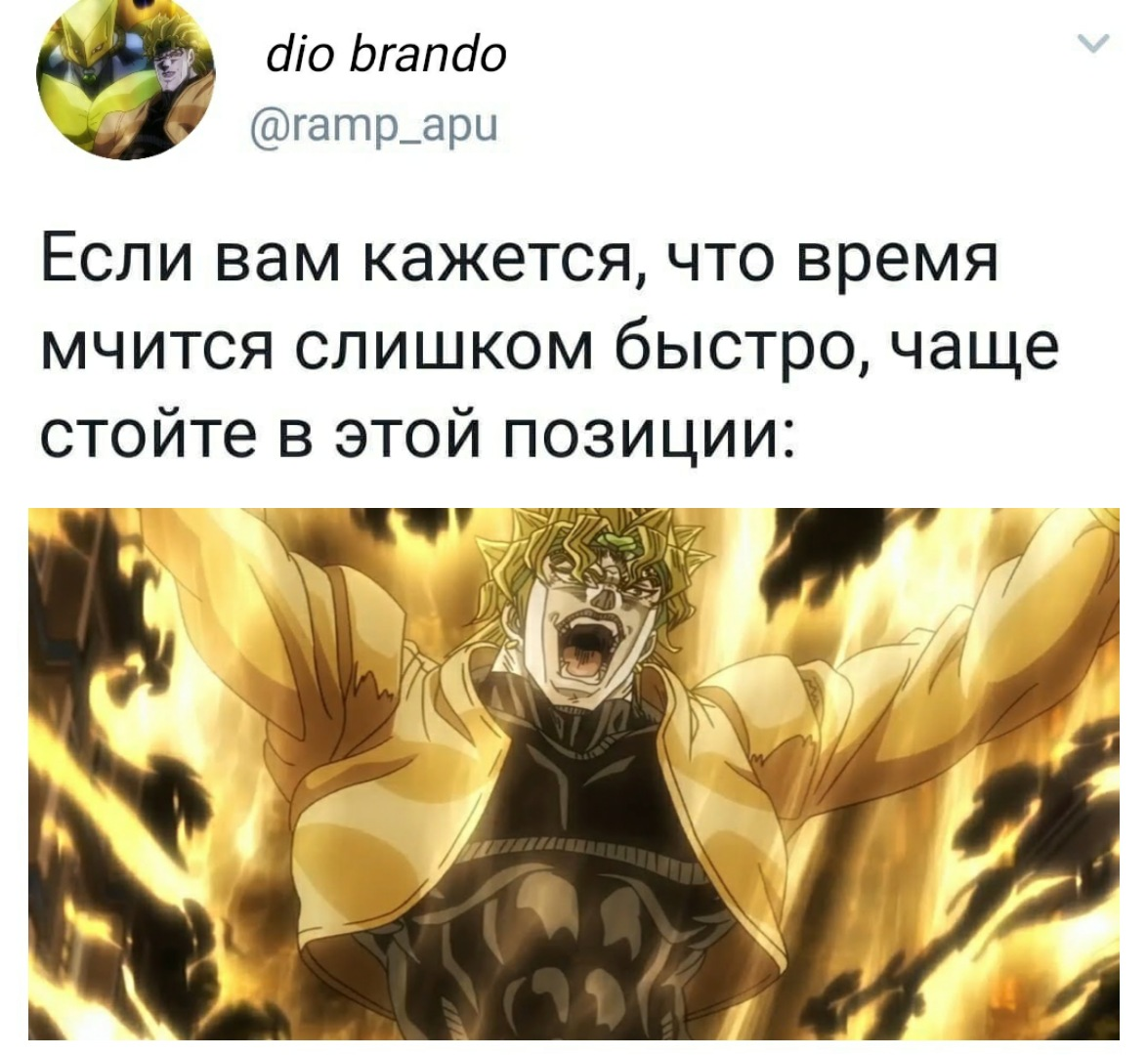 Za warudo Toki wo Tomare. За Варудо мемы. Дио кричит за Варудо. Дио орет.