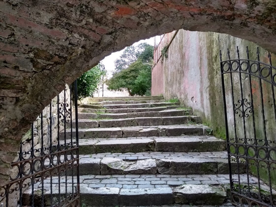 Внутренняя лестница крепости