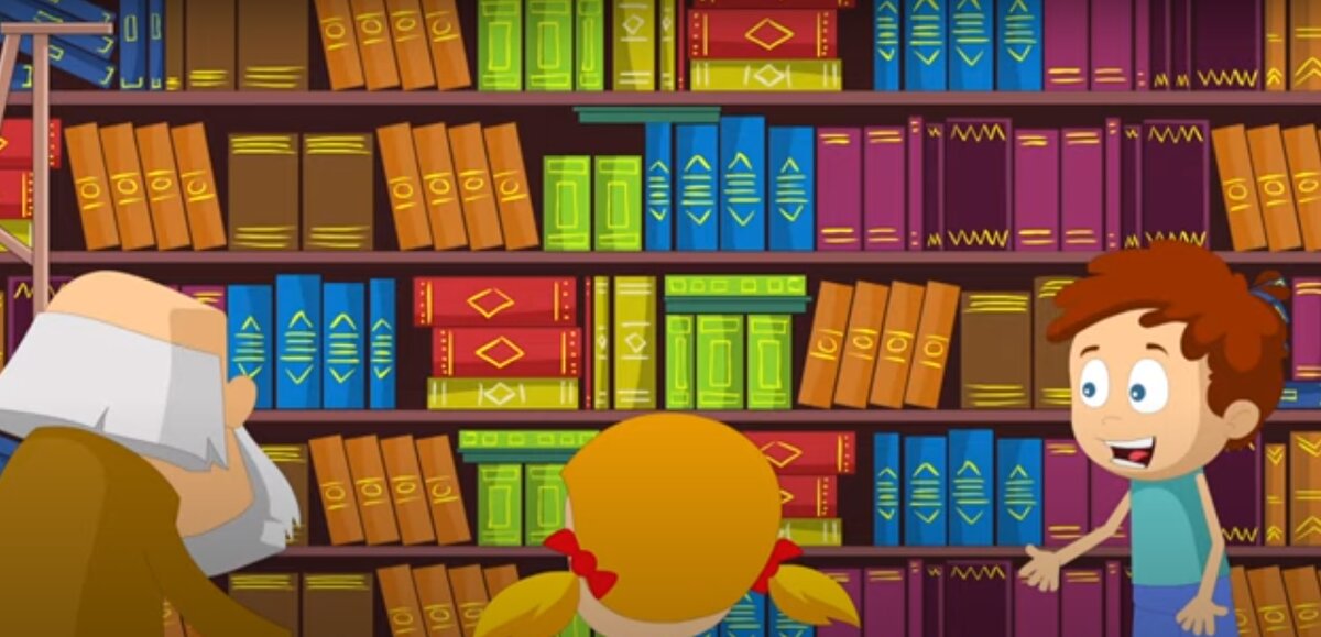 Скрин из развивающего мультика. Знаний много - нужно заинтересовать