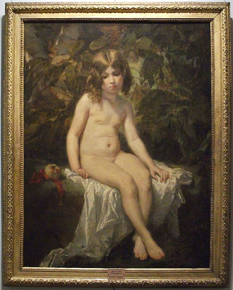 «Маленькая купальщица» в раме 
