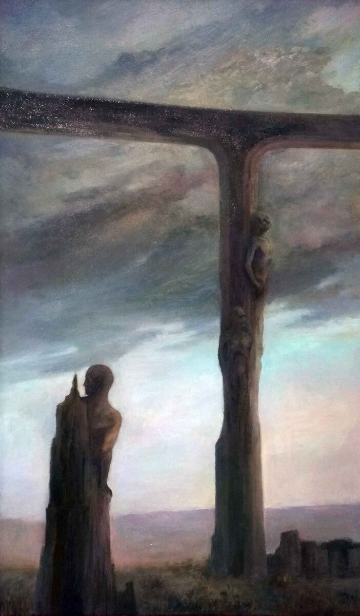 ДЕНИС МИЩЕНКО Два света 100х60 хм 2020 г