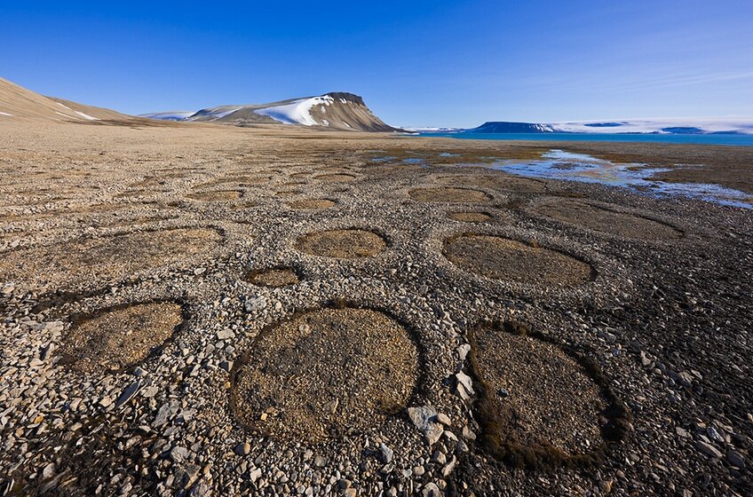 Сортированные каменные кольца. Источник фото: https://brian-mountainman.blogspot.com/2015/06/sorted-stone-circles.html
