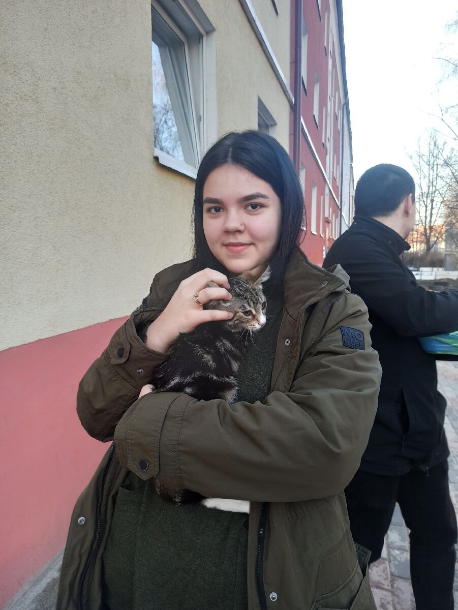 Фотография автора. Муся с хозяйкой.