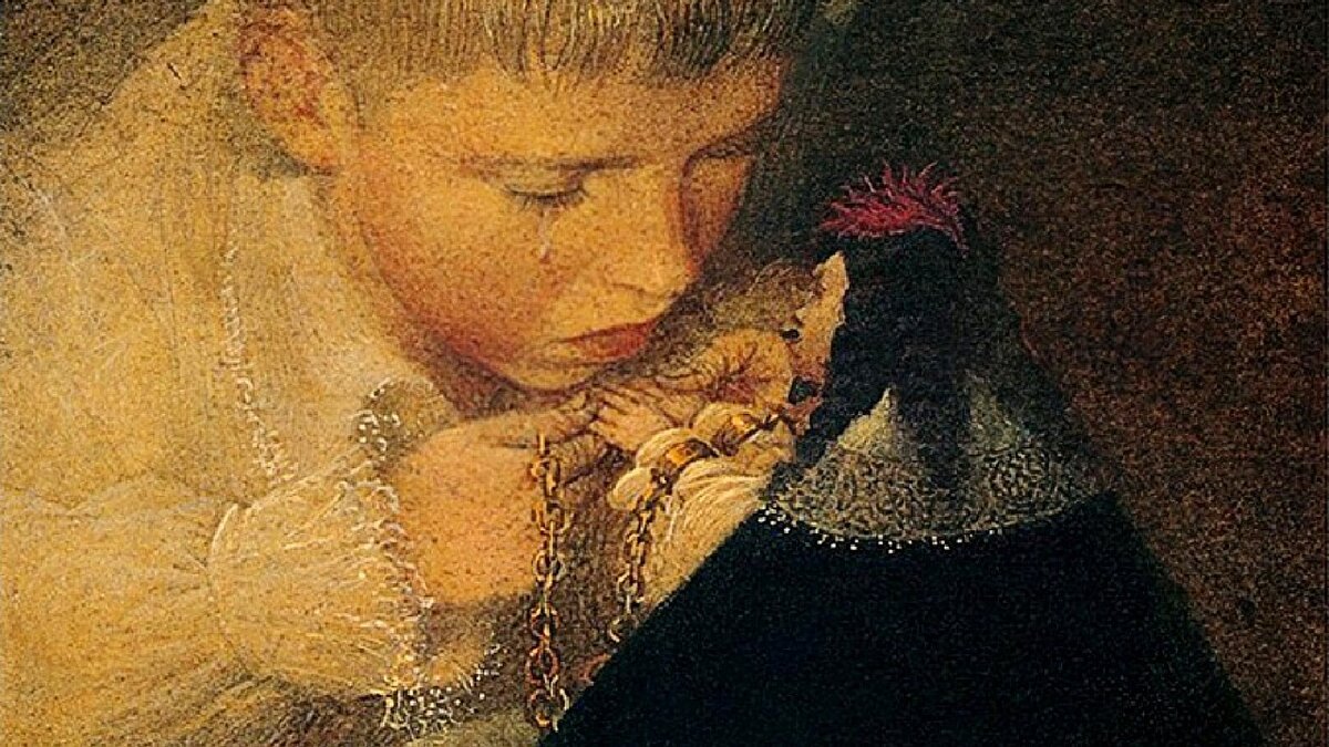 Фрагмент иллюстрации к сказке "Черная курица", автор Г. Спирин